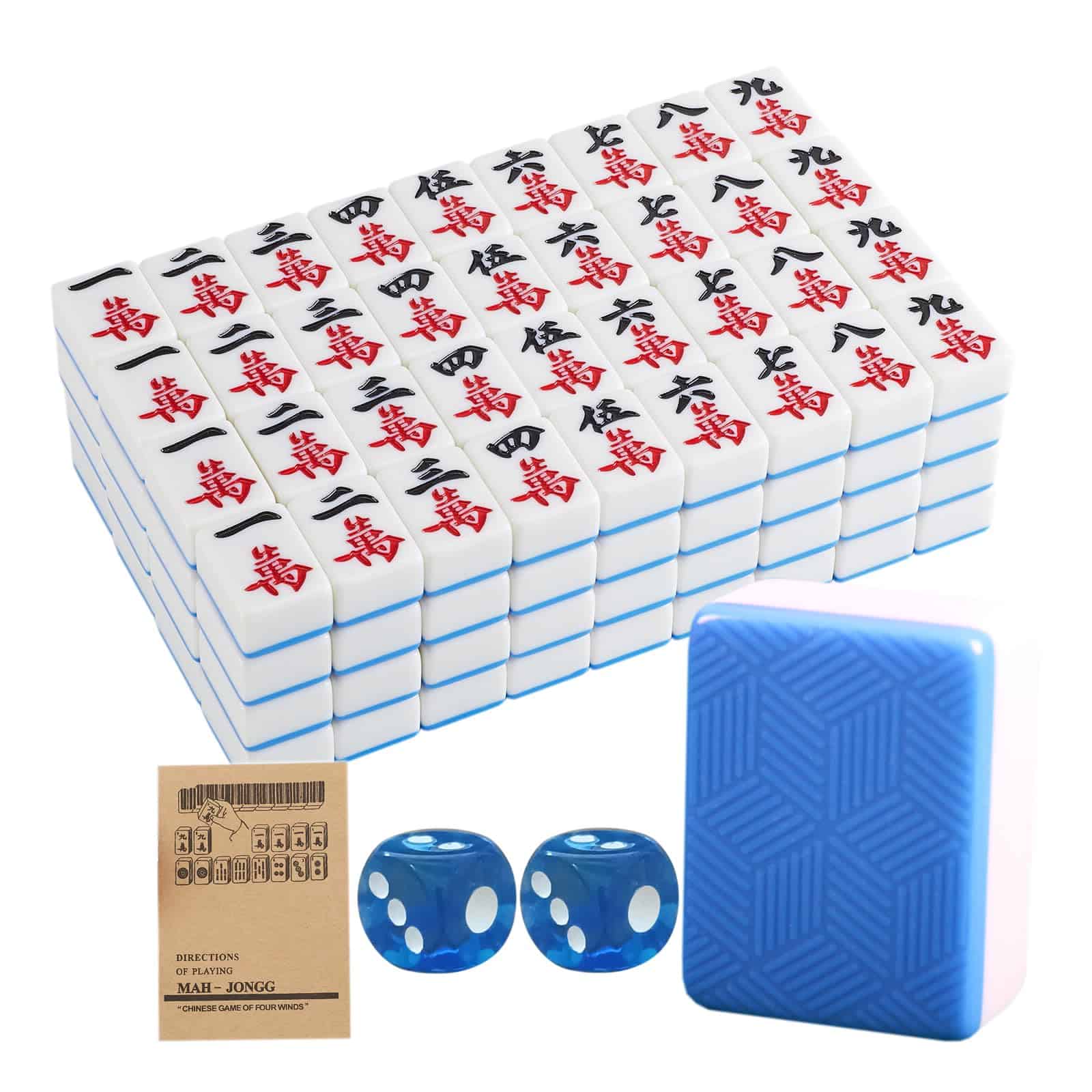 Juego de Mahjong Chino 1.8 pulgadas con 144 baldosas.