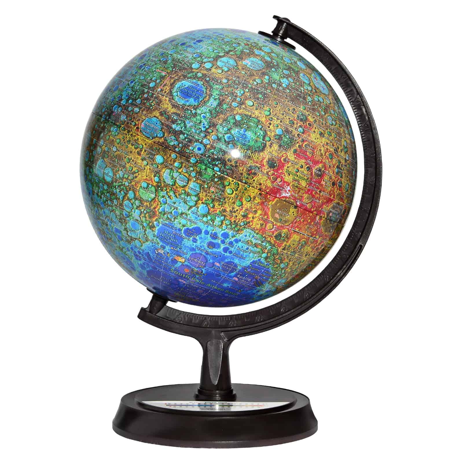 Mapsoft Guide Topography Moon Globe, 24cm/9.5", MT-24,