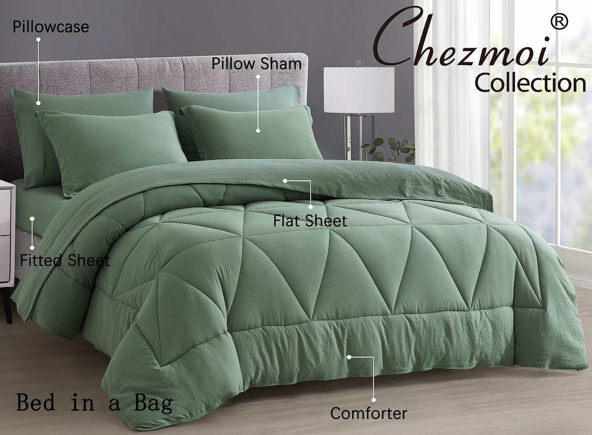 Chezmoi Collection Jasper Juego de Cama Individual en Bolsa - Imagen 4