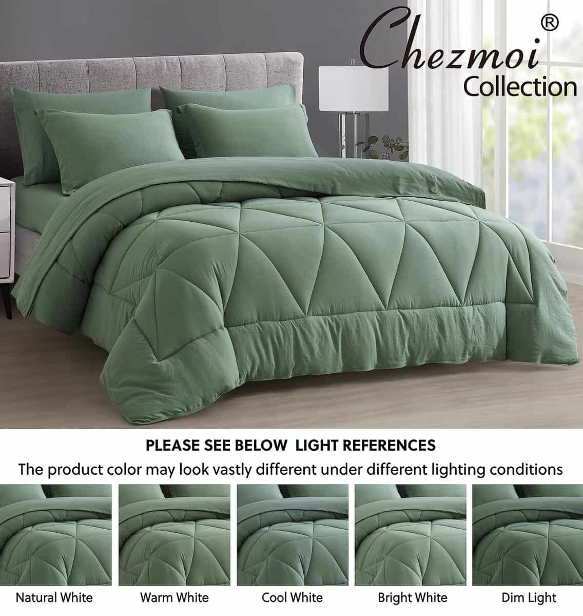 Chezmoi Collection Jasper Juego de Cama Individual en Bolsa - Imagen 6
