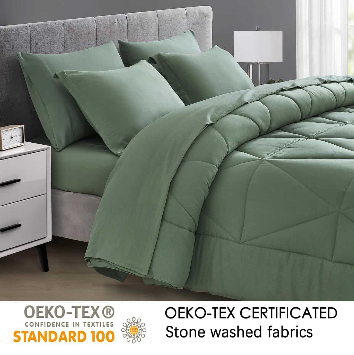 Chezmoi Collection Jasper Juego de Cama Individual en Bolsa - Imagen 8