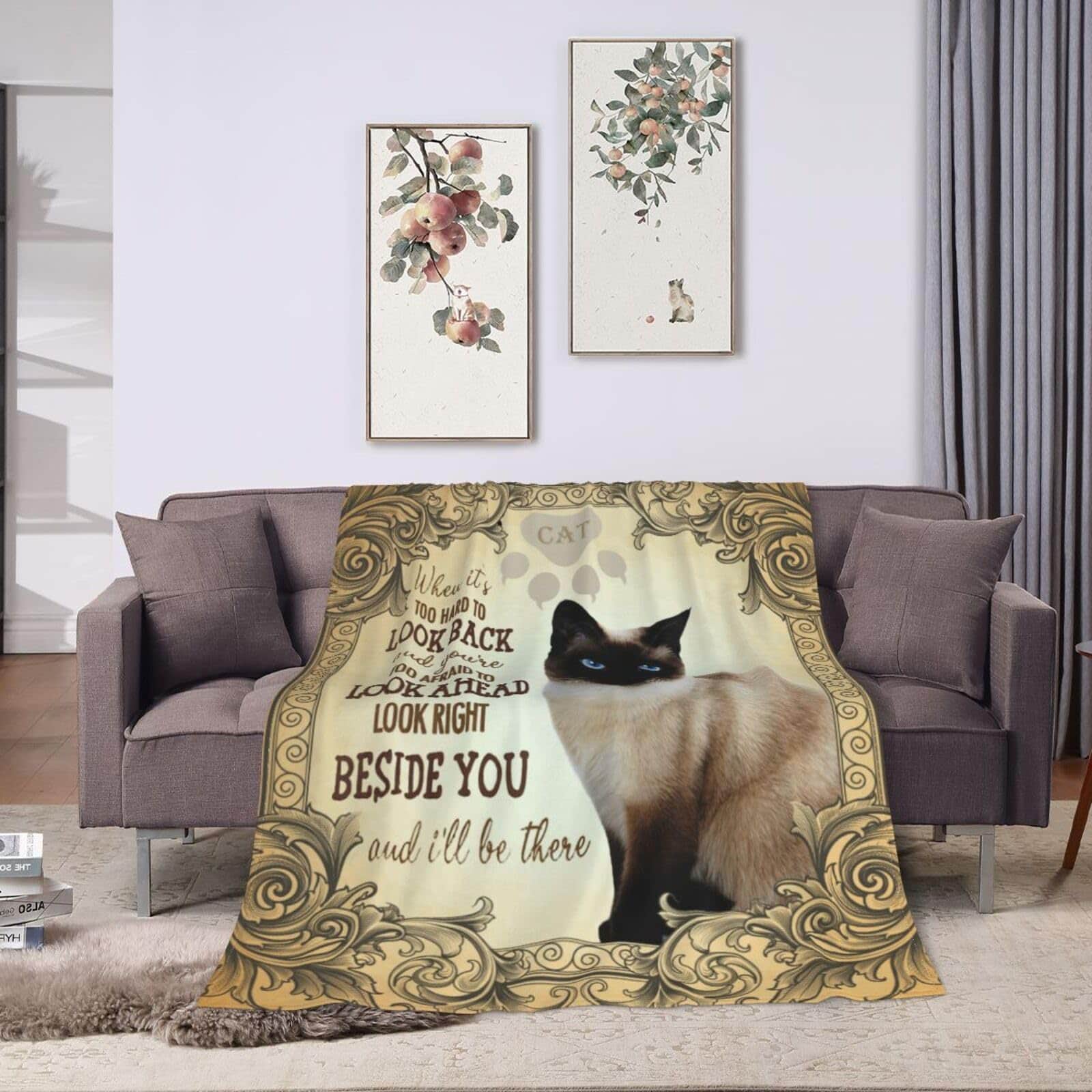 Manta de Gato Siamés Ultra Suave y Ligera de Franela - Imagen 7