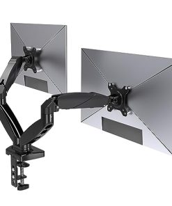 Soporte de Monitor Dual, Brazo de Resorte de Gas Ajustable