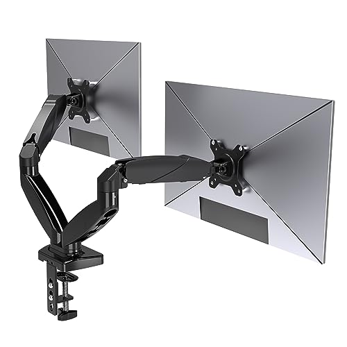 Soporte de Monitor Dual, Brazo de Resorte de Gas Ajustable