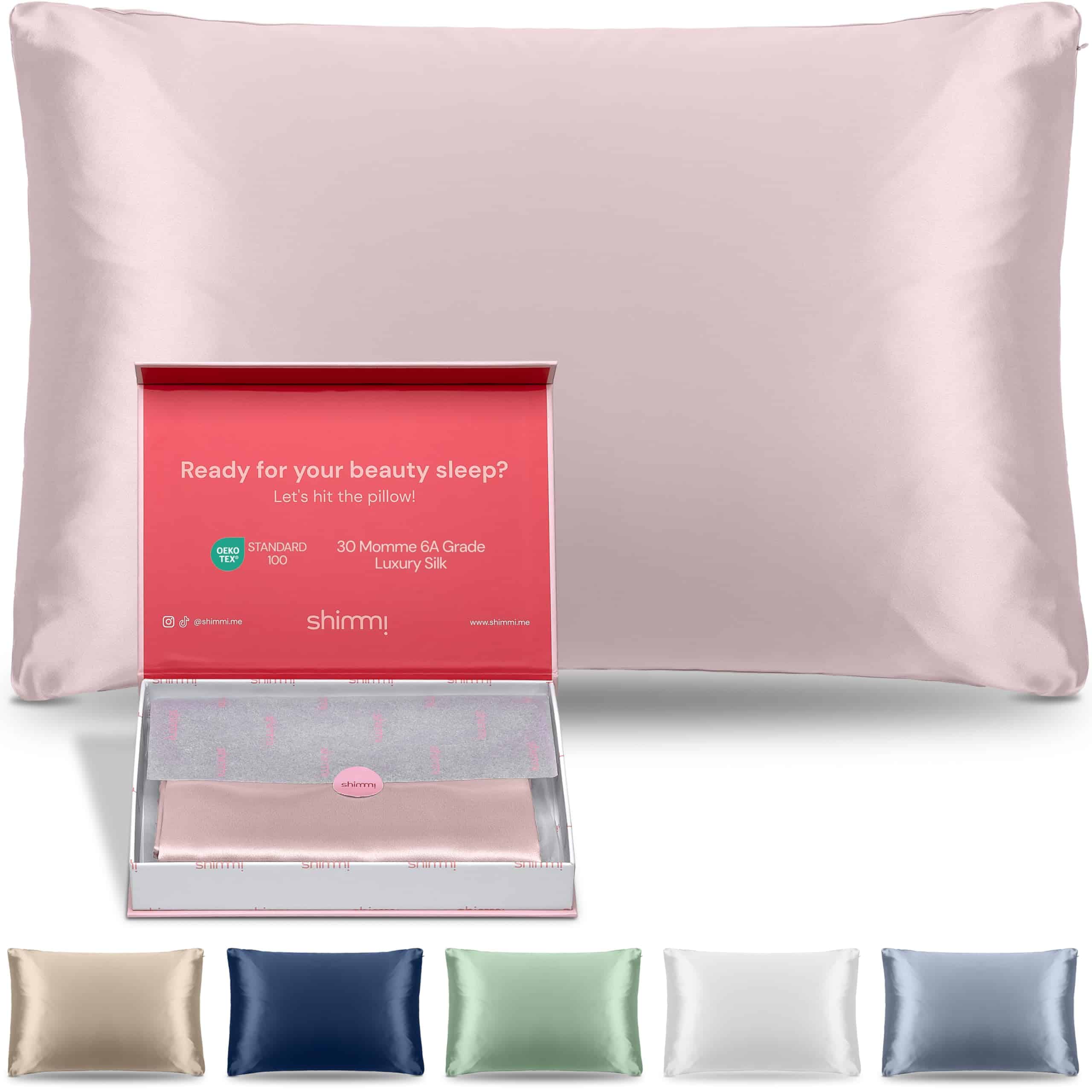 Funda de Almohada de Seda Real Shimmi, Grado 6A 30 Momme,