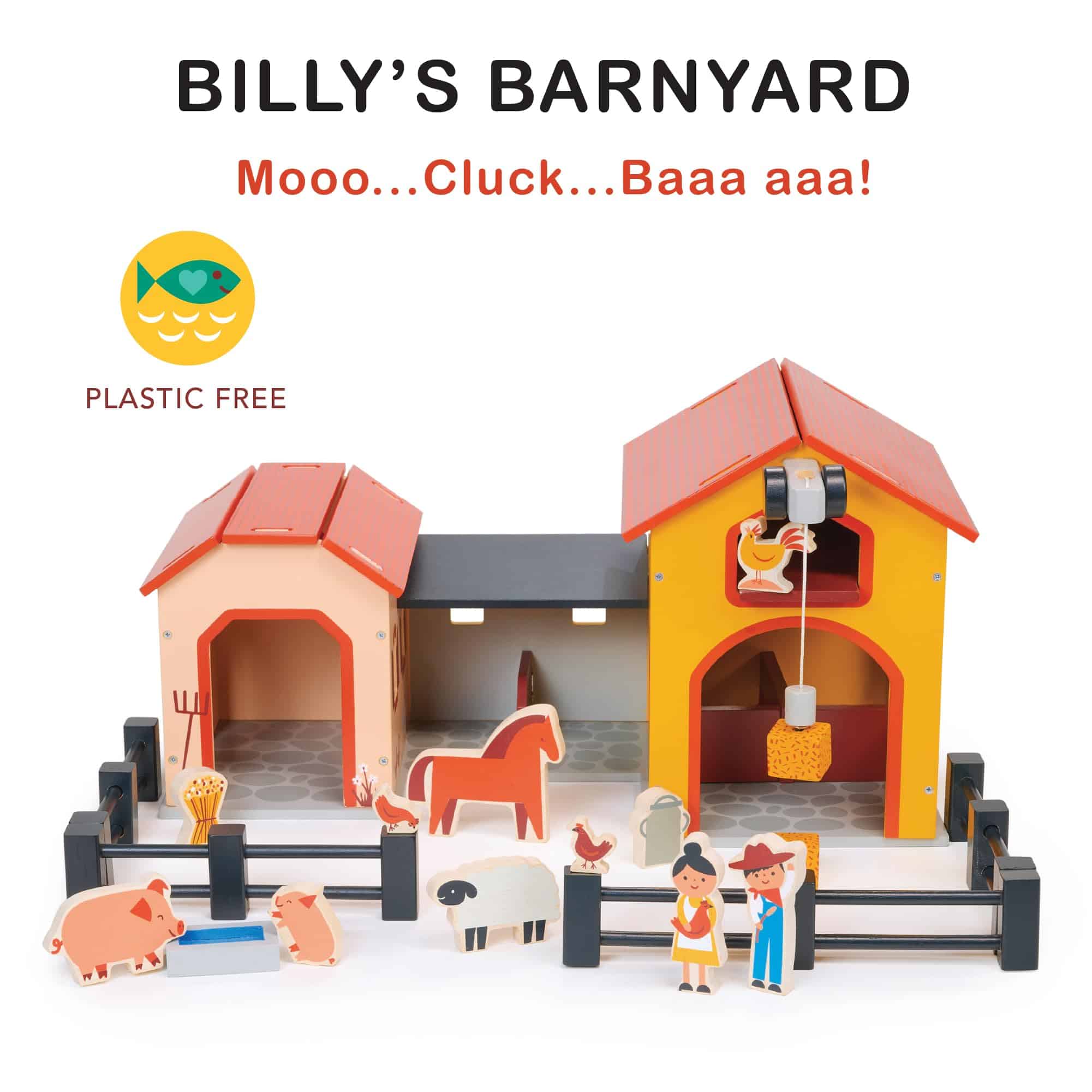 Mentari Toys - Granja de Billy - Set de Juego de Animales - Imagen 3