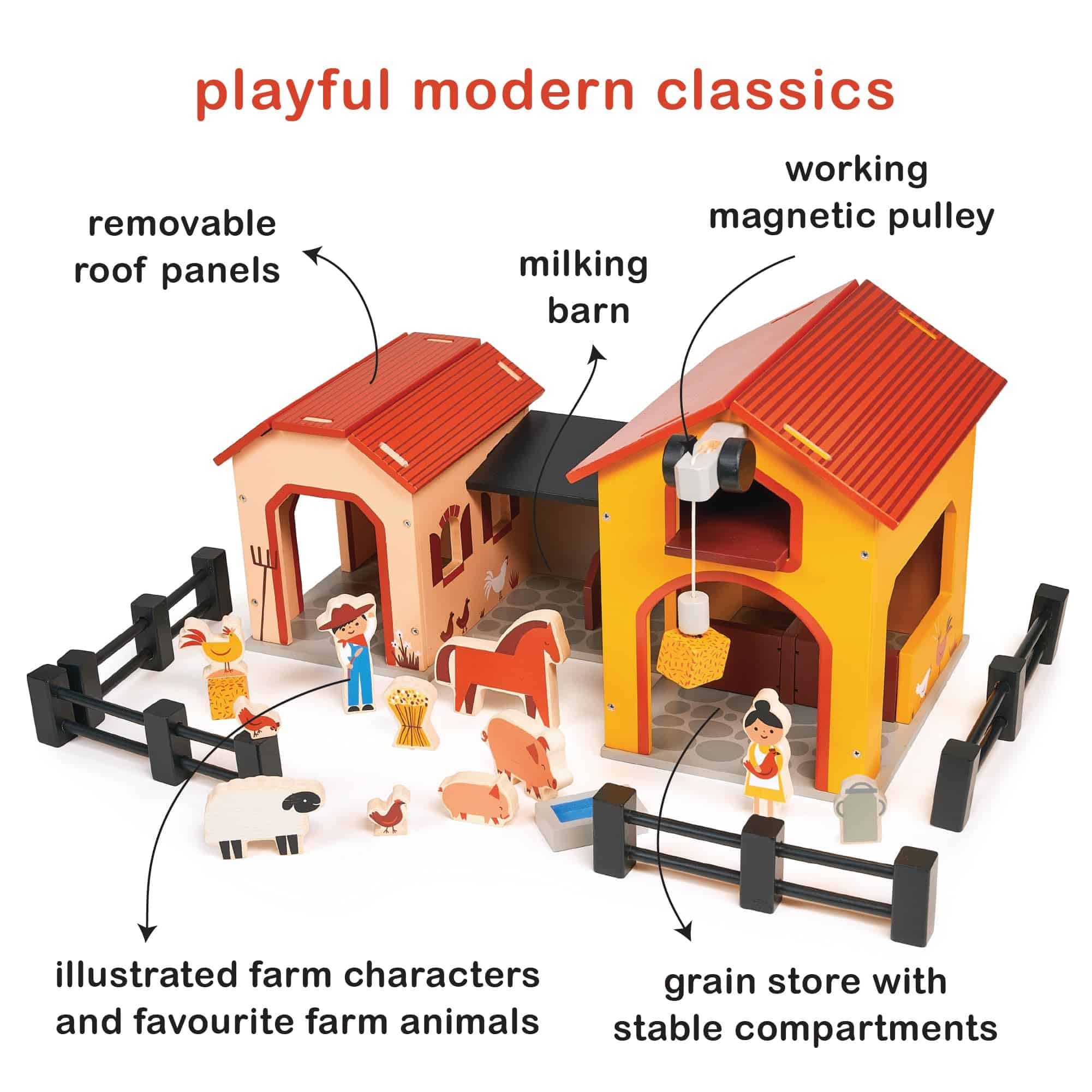 Mentari Toys - Granja de Billy - Set de Juego de Animales - Imagen 4