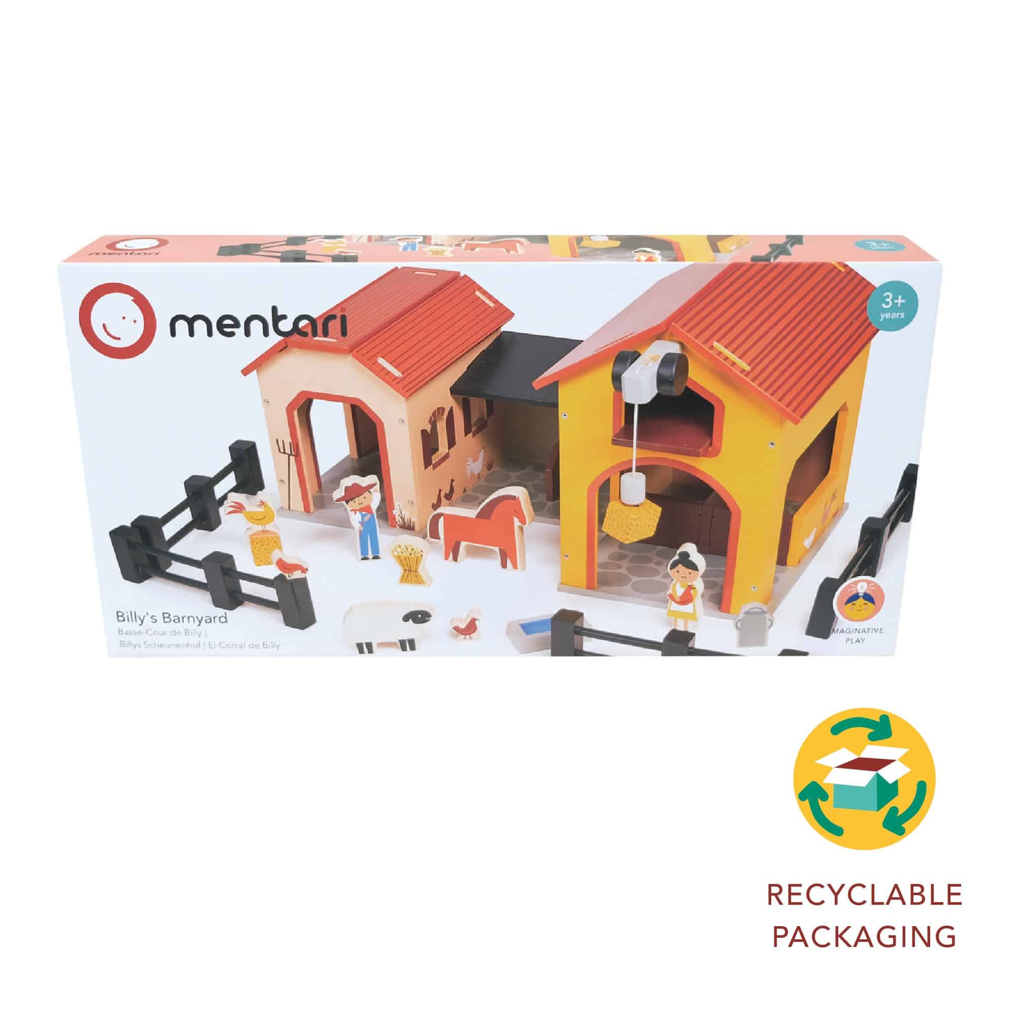 Mentari Toys - Granja de Billy - Set de Juego de Animales - Imagen 9