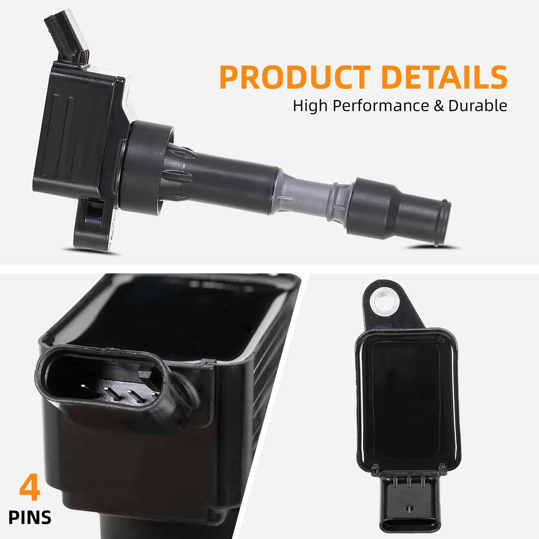 Paquete de 4 Nuevas Bobinas de Encendido Compatible con - Imagen 3