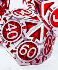 Conjunto de Dados de Metal RULE DICE para DND Dungeons and