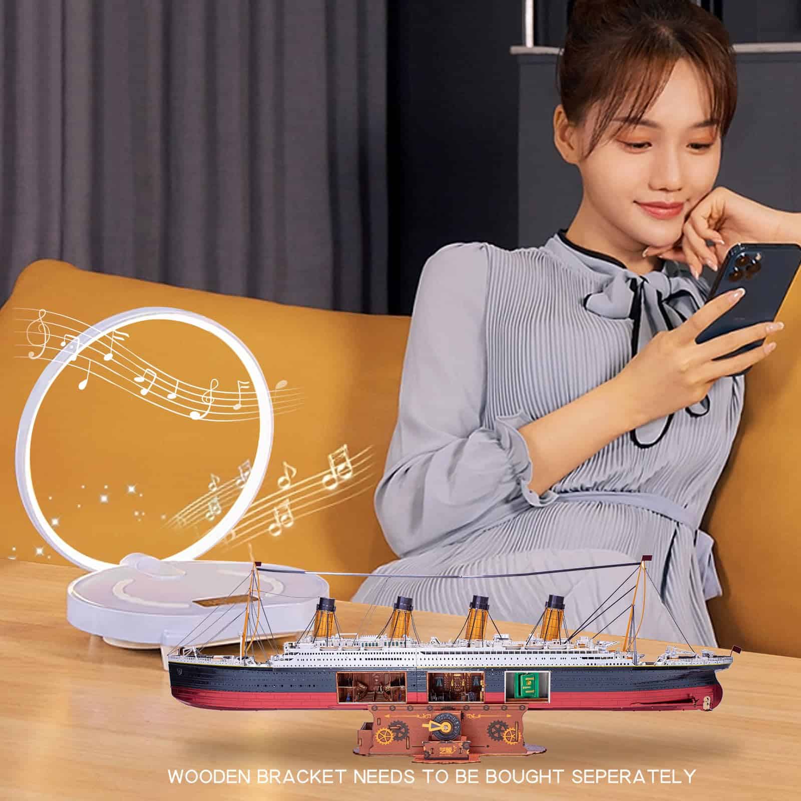 Rompecabezas de Metal 3D para Adultos MU Modelo del Barco - Imagen 9