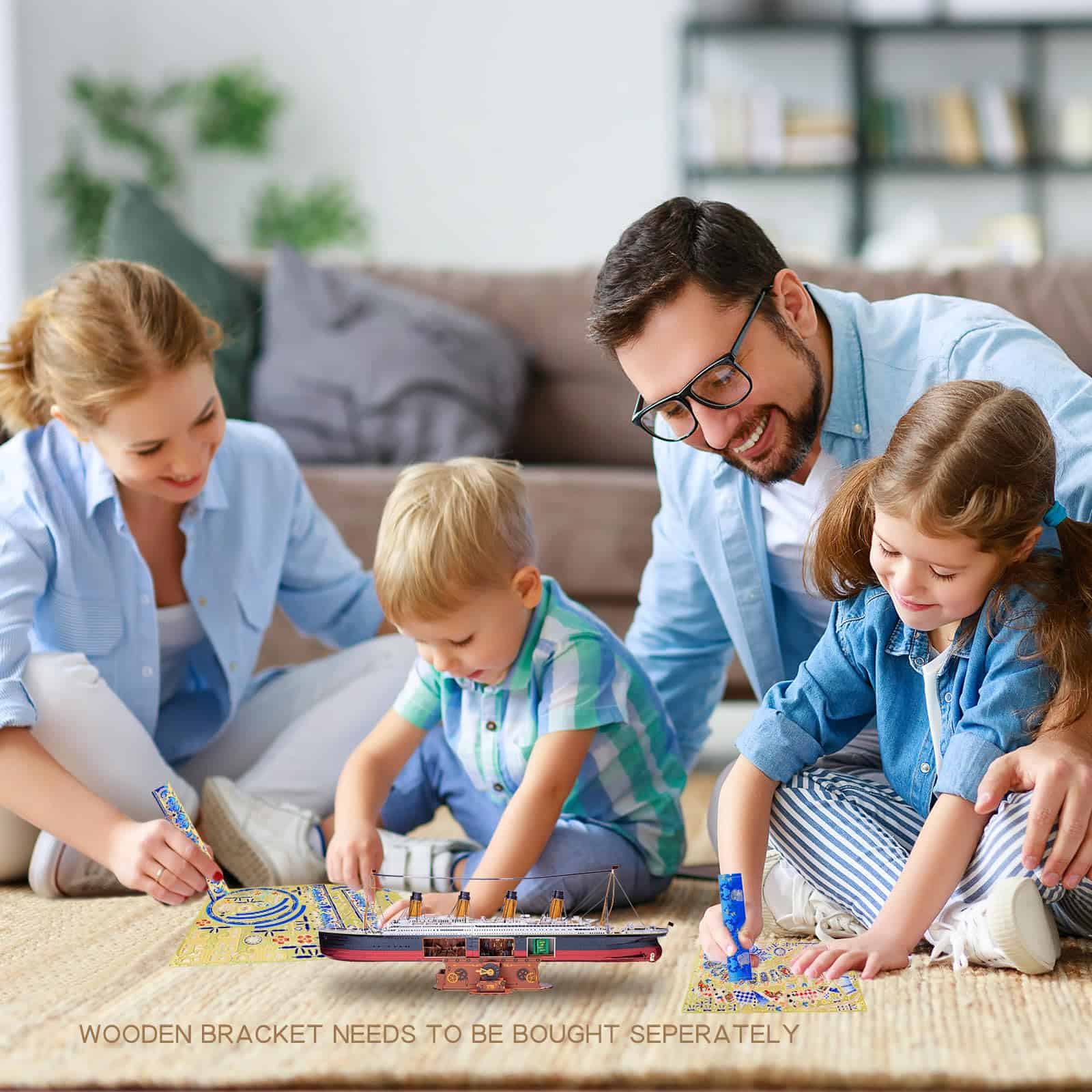 Rompecabezas de Metal 3D para Adultos MU Modelo del Barco - Imagen 8