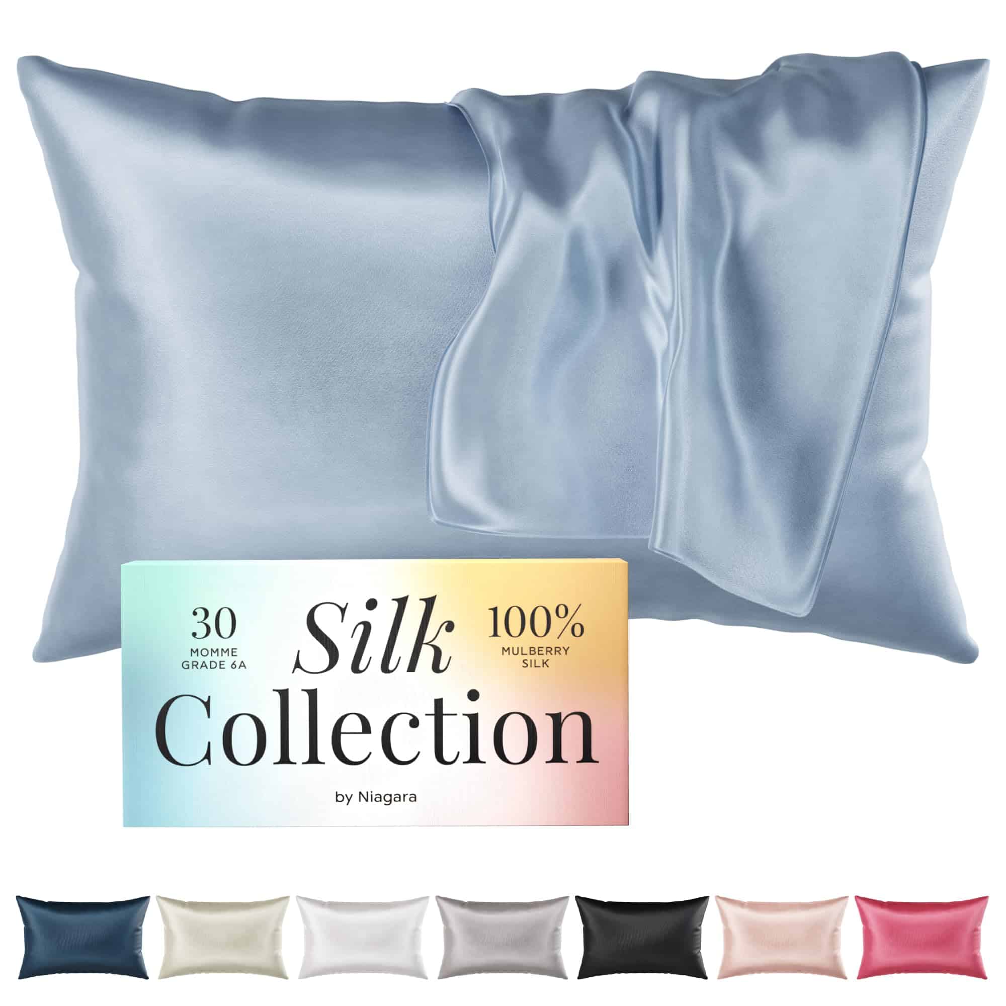 Funda de Almohada de Seda 100% Morera Niagara - 30 Momme