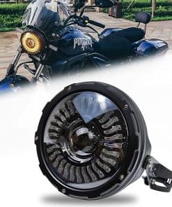 HARPUOU 7 pulgadas Faro LED de motocicleta en marcha blanco