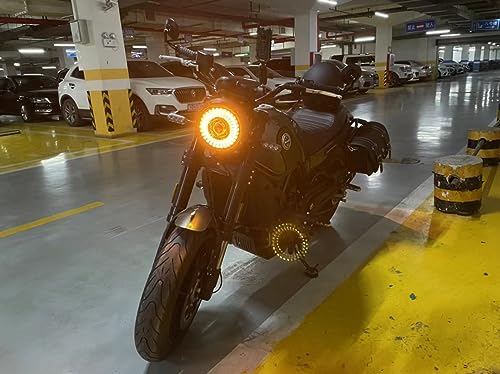 HARPUOU 7 pulgadas Faro LED de motocicleta en marcha blanco - Imagen 10