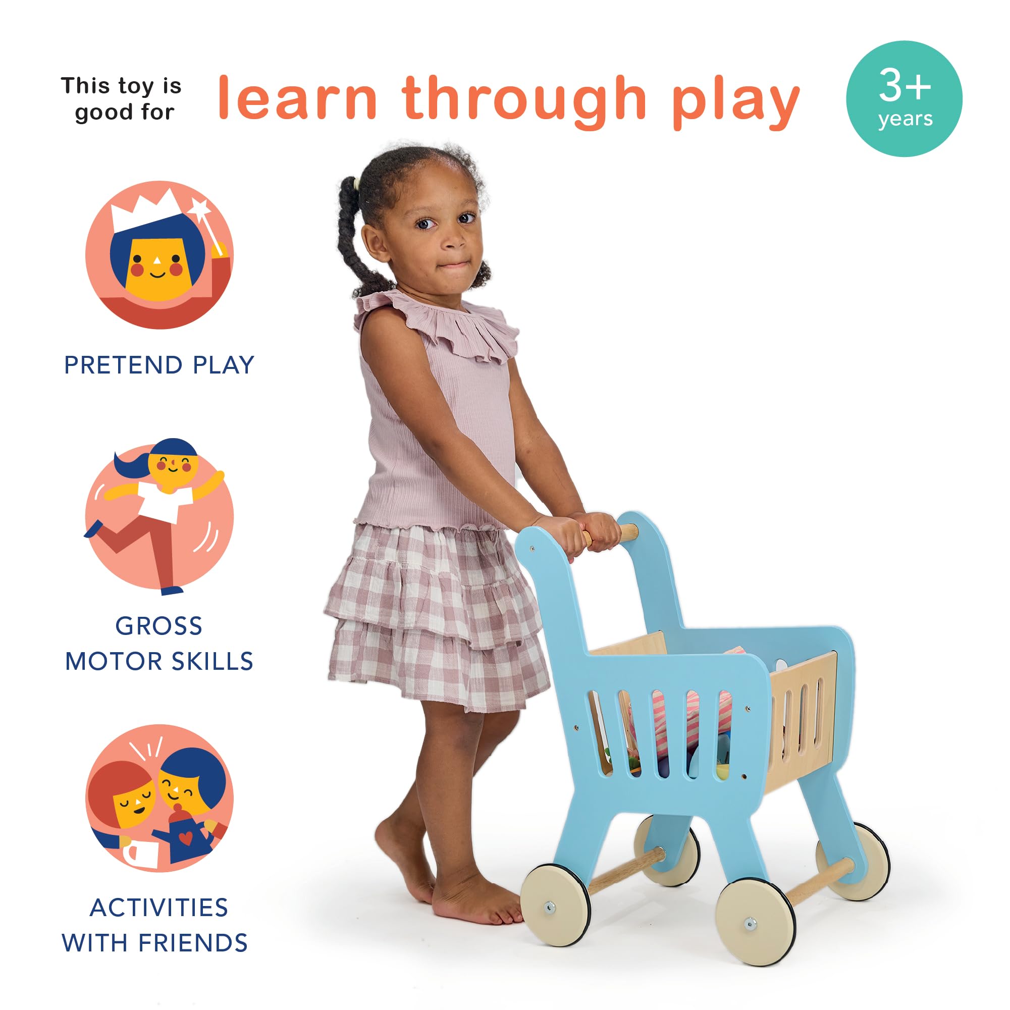 Carrito de Compras Mentari Toys - Carrito de Compras de - Imagen 5