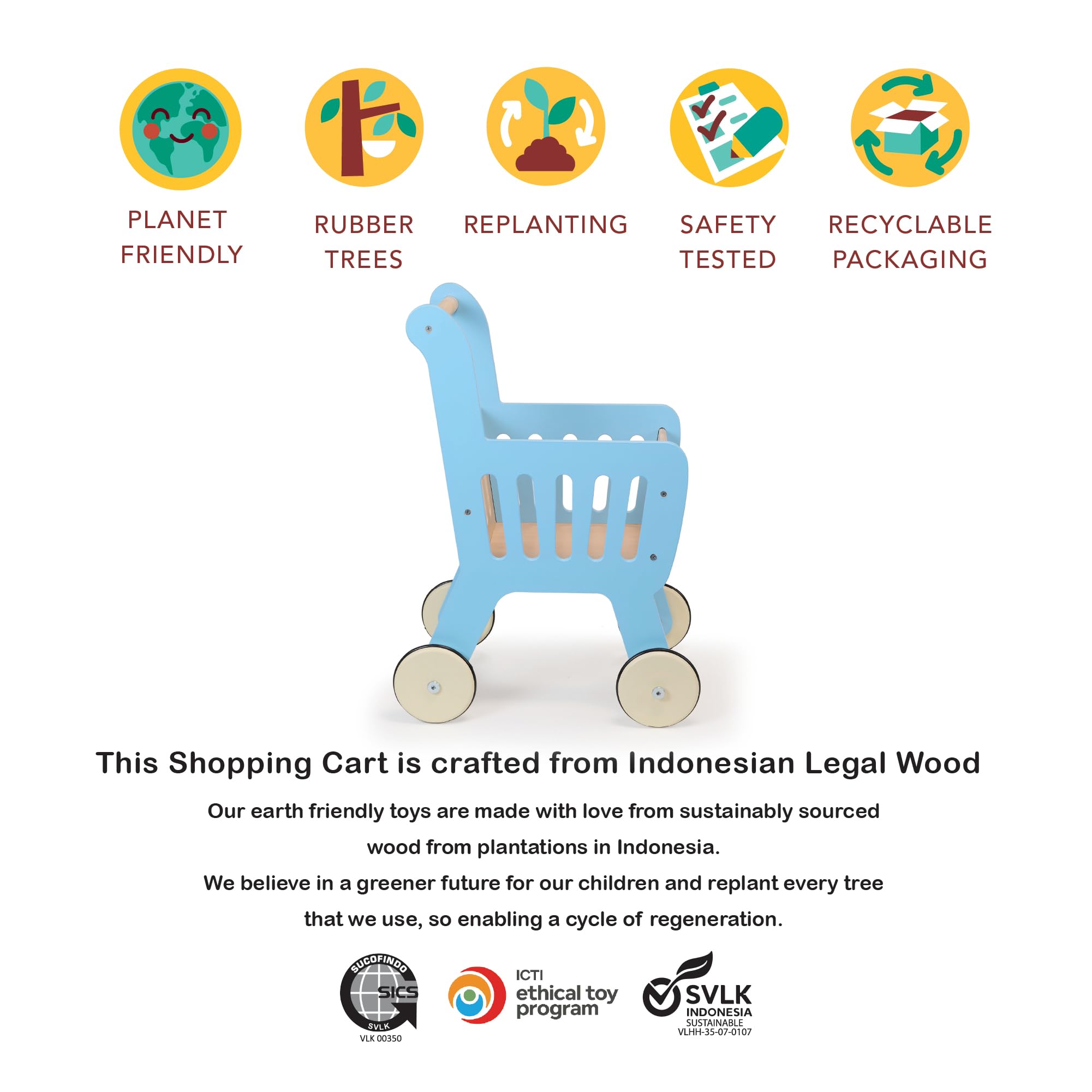 Carrito de Compras Mentari Toys - Carrito de Compras de - Imagen 6