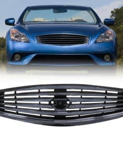 Parrilla frontal negra brillante para parachoques delantero