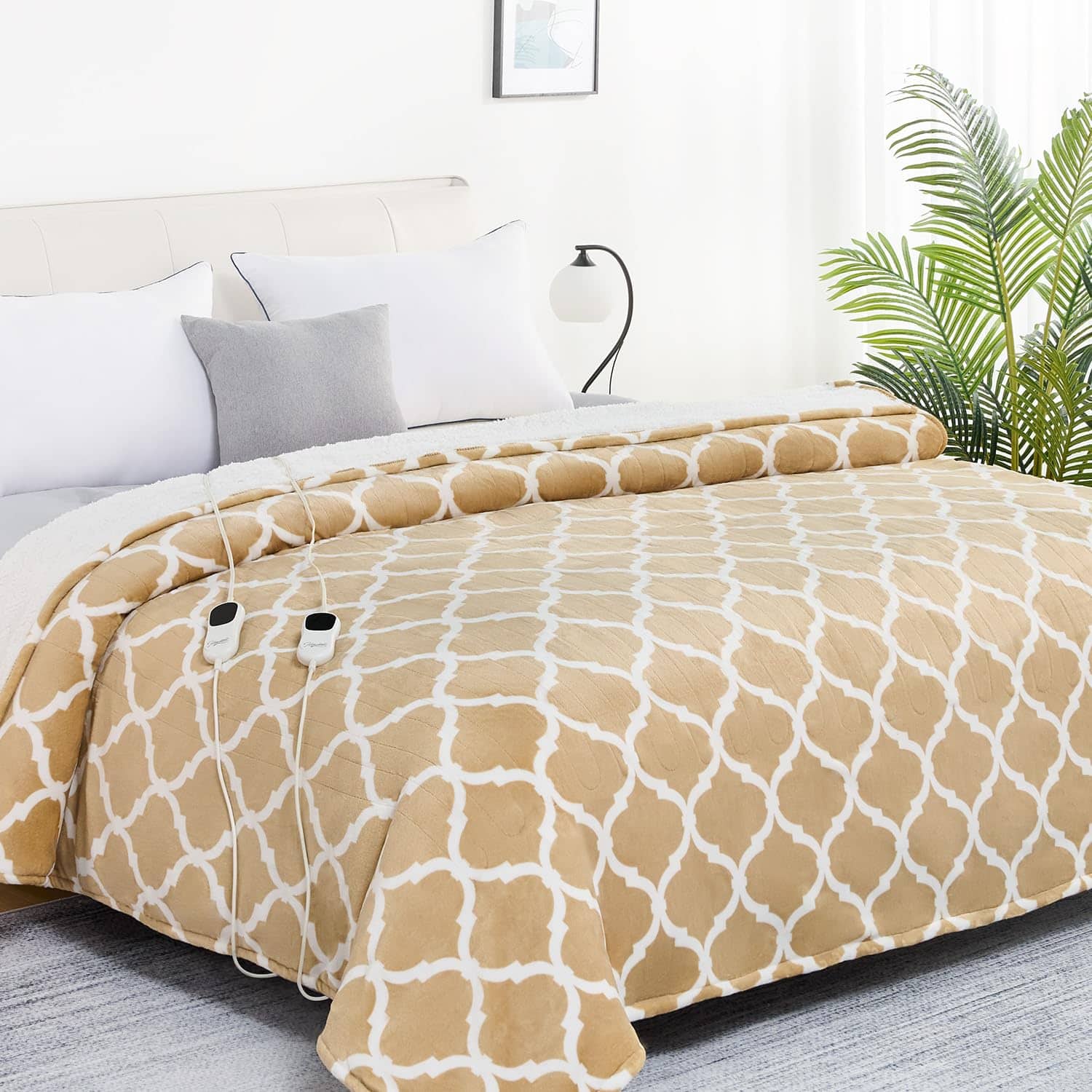 Manta Eléctrica Homemate Tamaño King - 100�x90� Calienta