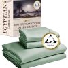 Juego de sábanas de algodón egipcio 100% Sateen de lujo