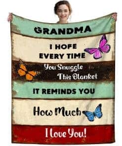 Manta de Regalos para Abuela Cumpleaños Abuela Mantas del