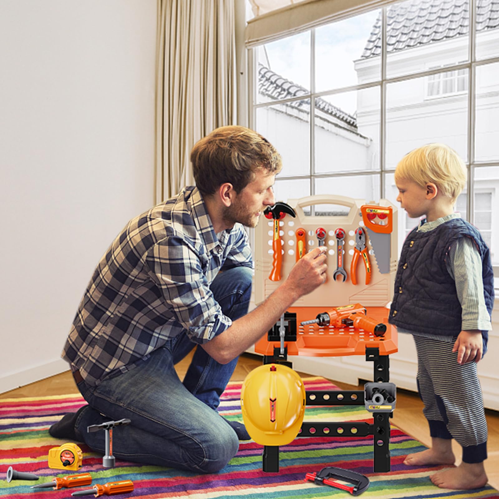 Banco de trabajo para niños, MAGIC4U 95PCS Juego de - Imagen 9