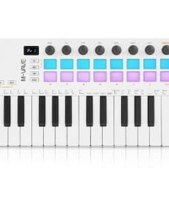 Controlador de teclado MIDI USB de 25 teclas M-WAVE con 16