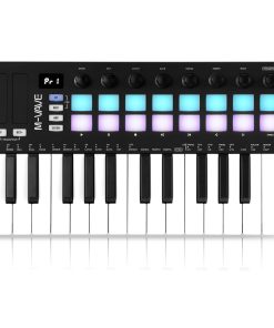Controlador de teclado MIDI USB de 25 teclas M-WAVE con 16
