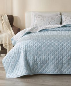 Juego de edredón con funda de almohada de copos de nieve de