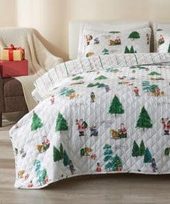 Juego de colcha de Navidad Great Bay Home Full/Queen con