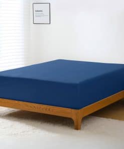 Sábana Ajustable GOKOTTA - Bolsillo de 15 -Azul Marino