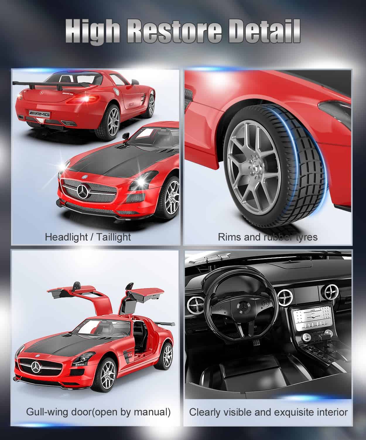 Coche de Control Remoto AEROQUEST Mercedes Benz 1:14 Escala - Imagen 5