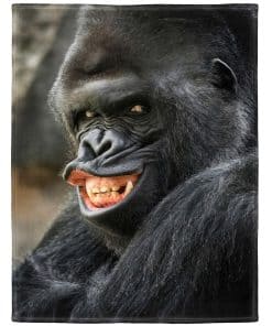 KLRIGR Manta de Lana Suave y Acogedora para Sofá, Gorila