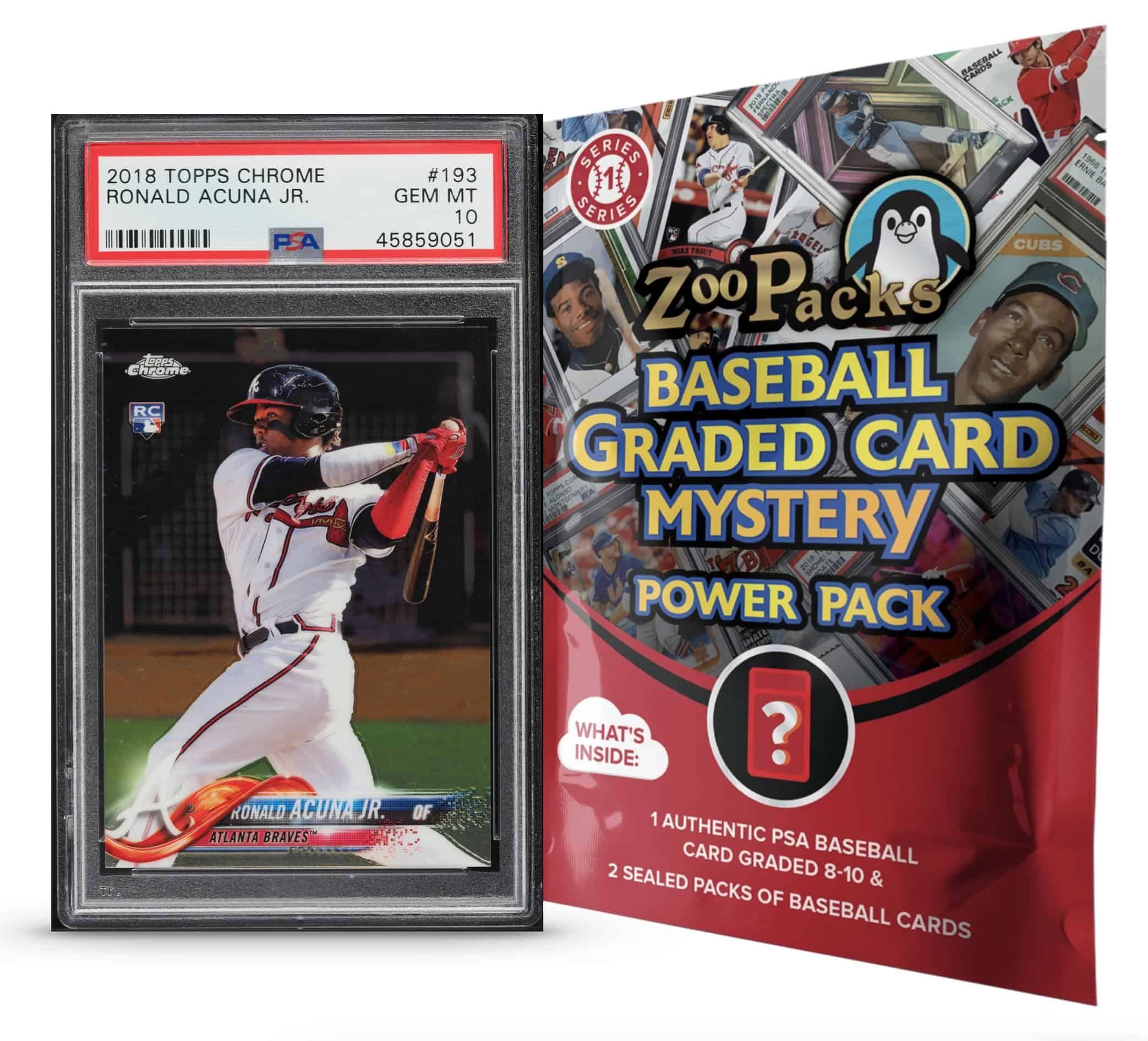 Paquete Sorpresa de Carta de Ronald Acuna Jr. PSA Graded -