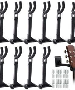 Paquete de 10 soportes de pared para guitarra TOOLSSIDE -