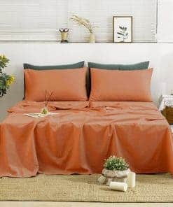 Juego de sábanas de lino TUMEI tamaño Queen, 100% Sábanas