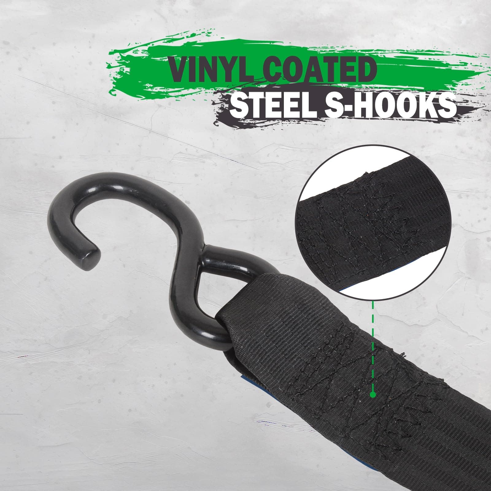 Par de Correas de Amarre Retráctiles con Traba de 2" x 8.8' - Imagen 4