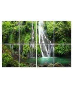 Paneles Acústicos de Arte, Cascada de selva con roca