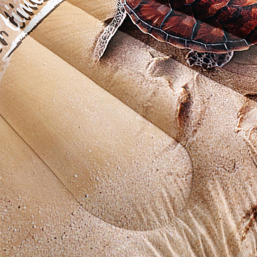 Juego de Colcha Suncloris Beach Sea Turtle, Colcha de - Imagen 4