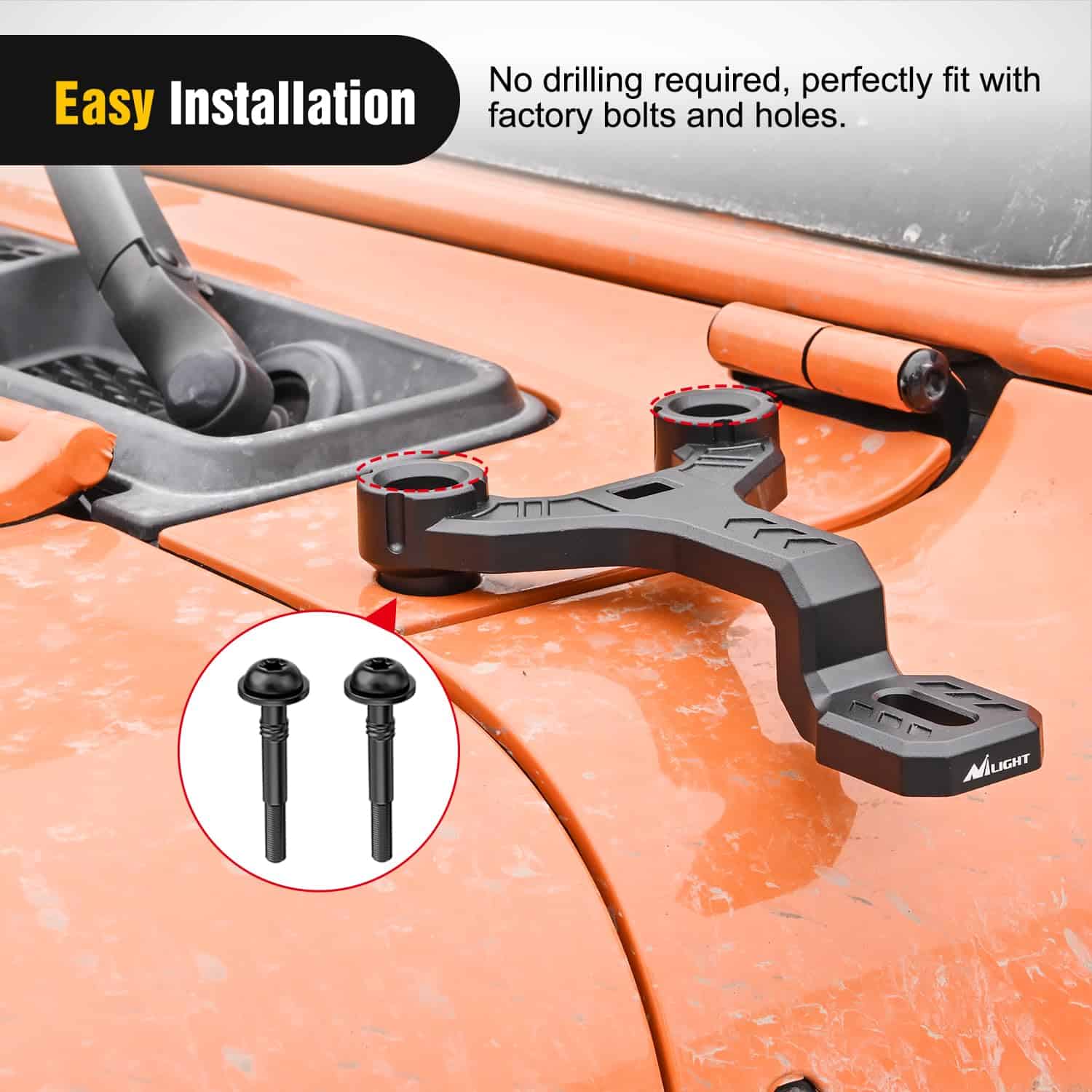 Soporte de montaje para luces duales Nilight para 2018-2023 - Imagen 7