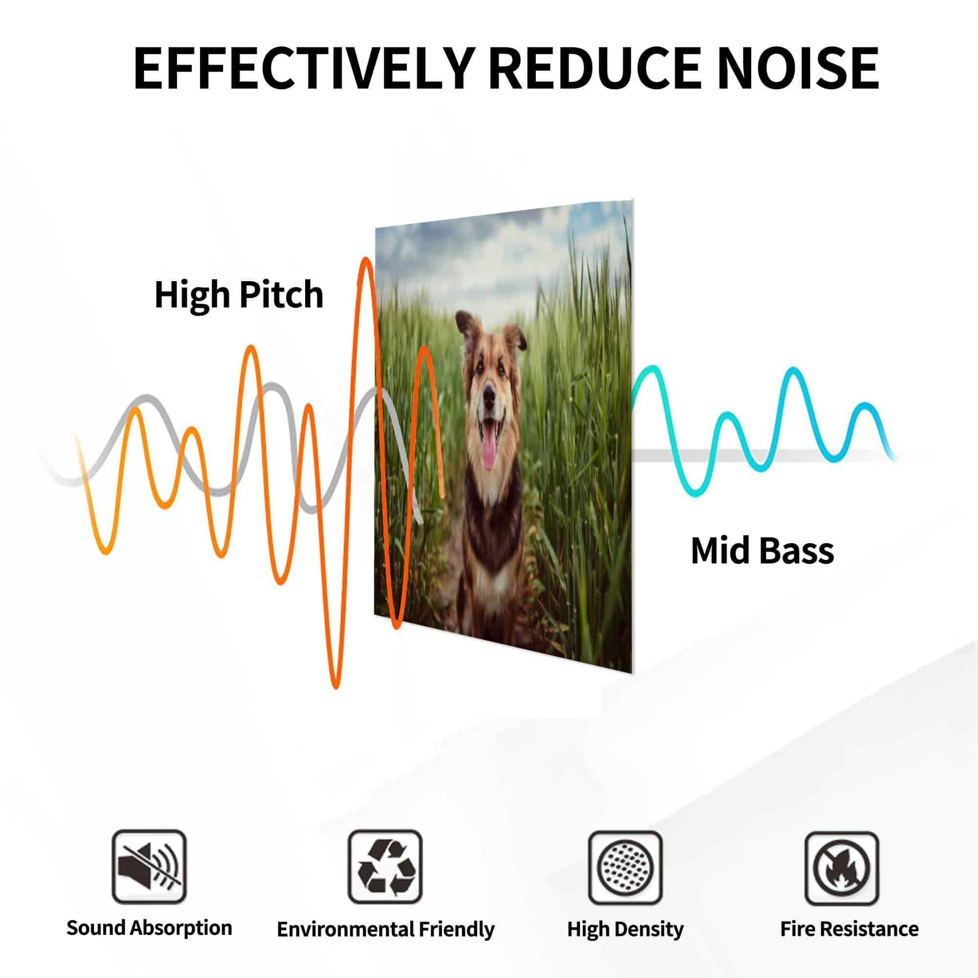 Paneles Acústicos de Arte, Panel de Pared Absorbente de - Imagen 6