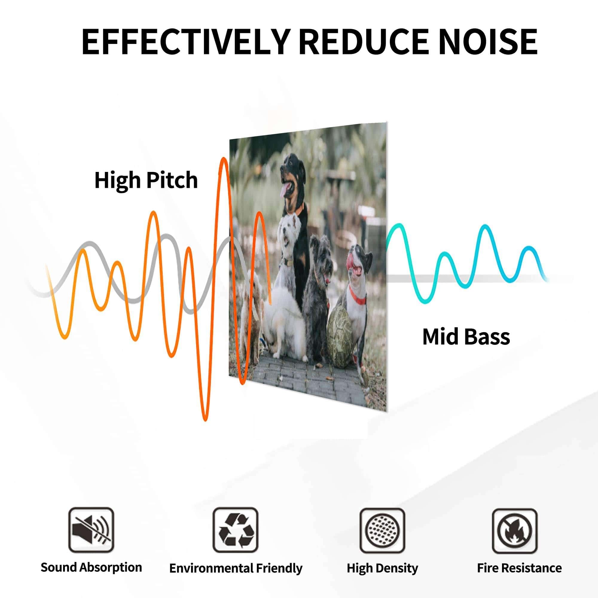 Paneles Acústicos de Arte, Rottweiler Bulldog Francés - Imagen 6