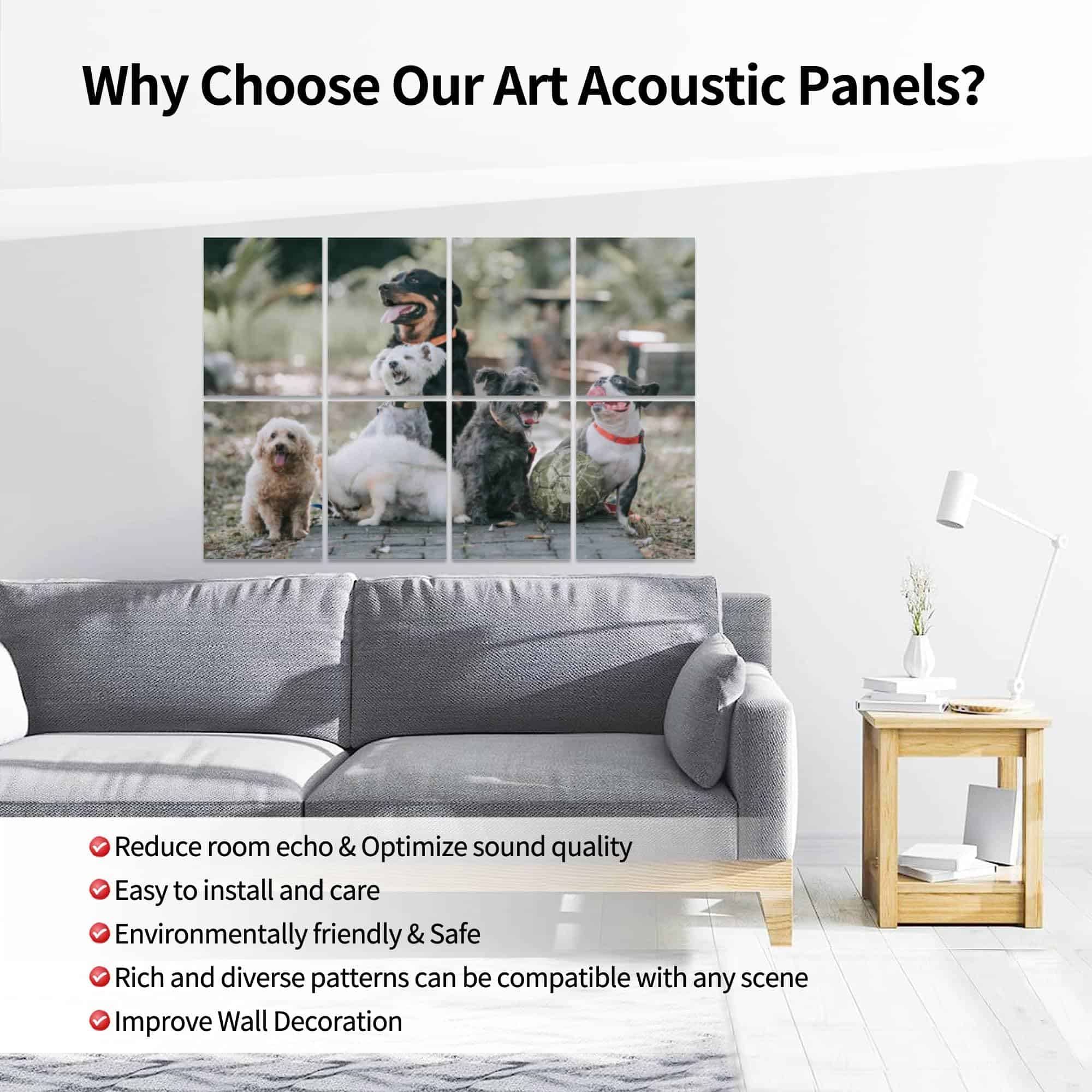 Paneles Acústicos de Arte, Rottweiler Bulldog Francés - Imagen 4