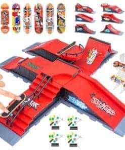 Set de 6 Mini Skateboards para Dedos, Parque Skateboard de