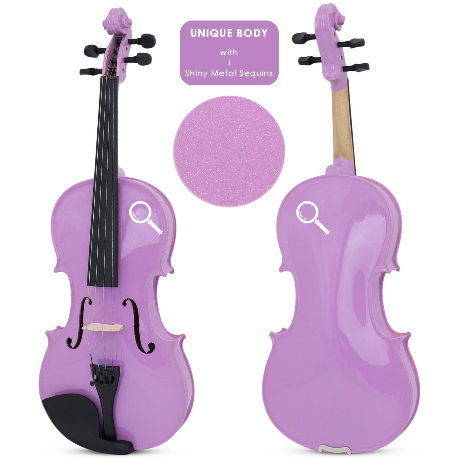 Set de Violín Oneder 4/4 Rainbow Tamaño Completo para - Imagen 4