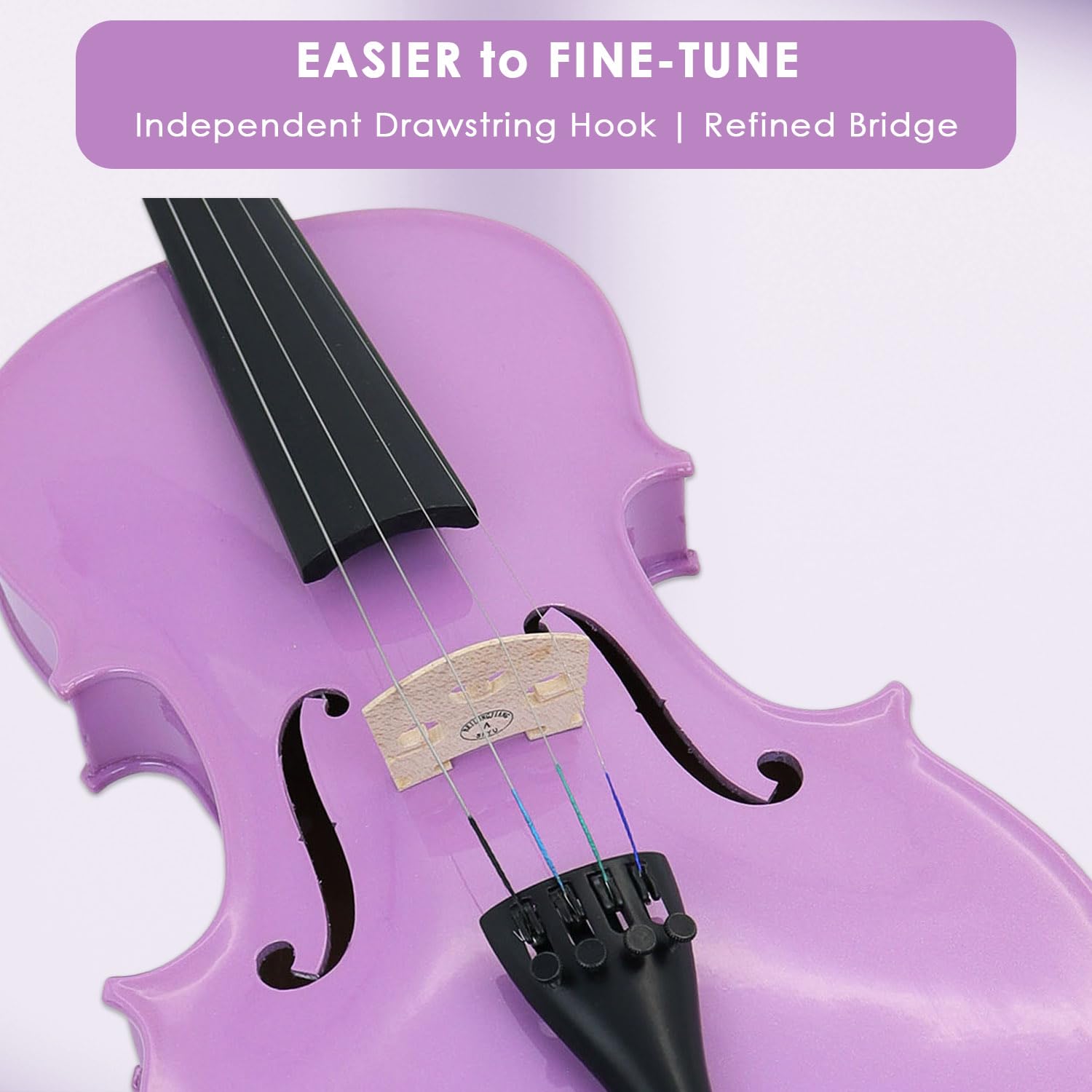 Set de Violín Oneder 4/4 Rainbow Tamaño Completo para - Imagen 6