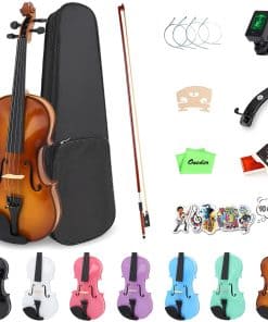 Set de Violín Arcoiris Oneder 3/4 de Madera Maciza para