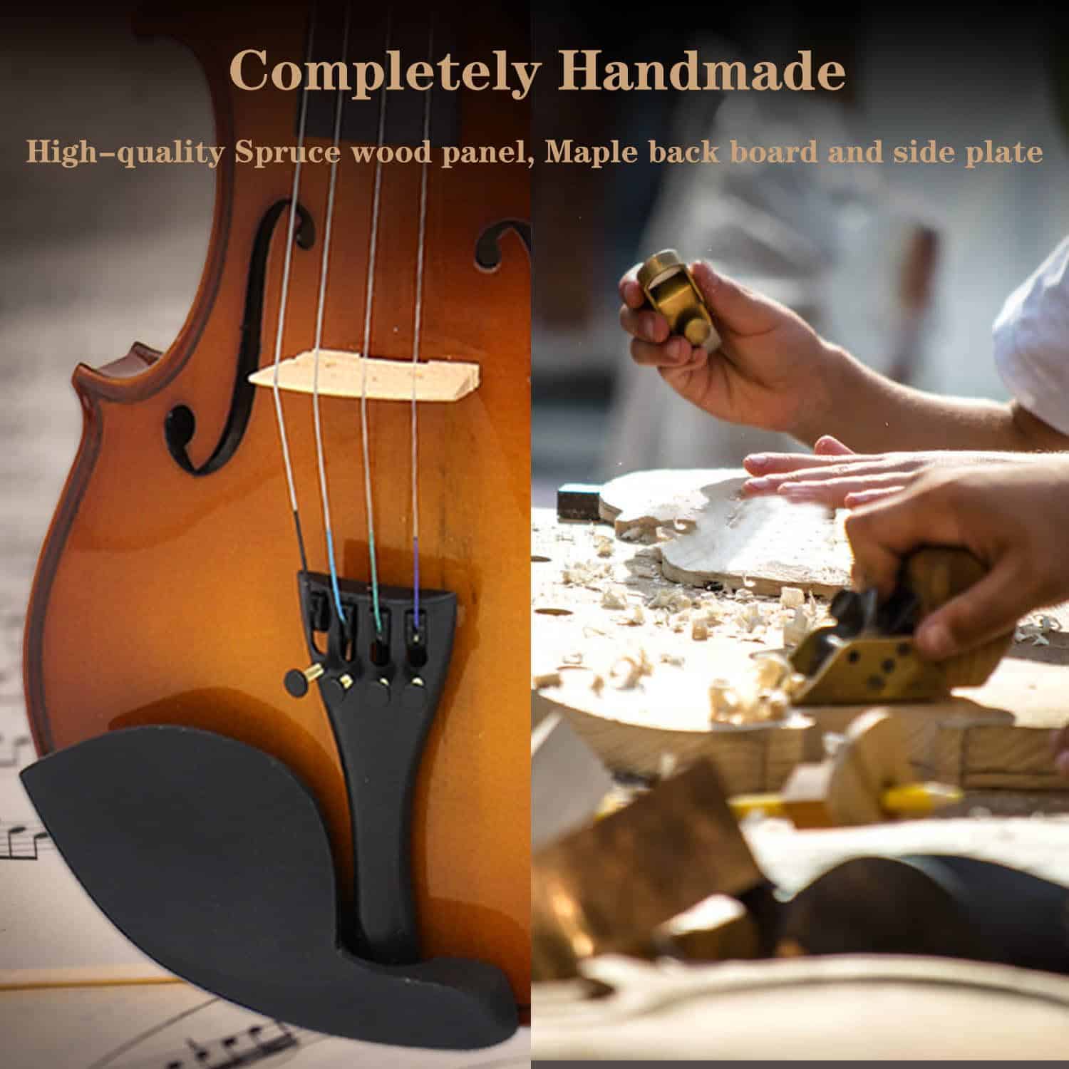 Juego de Violín Arco Iris de tamaño completo 4/4 Oneder - Imagen 7