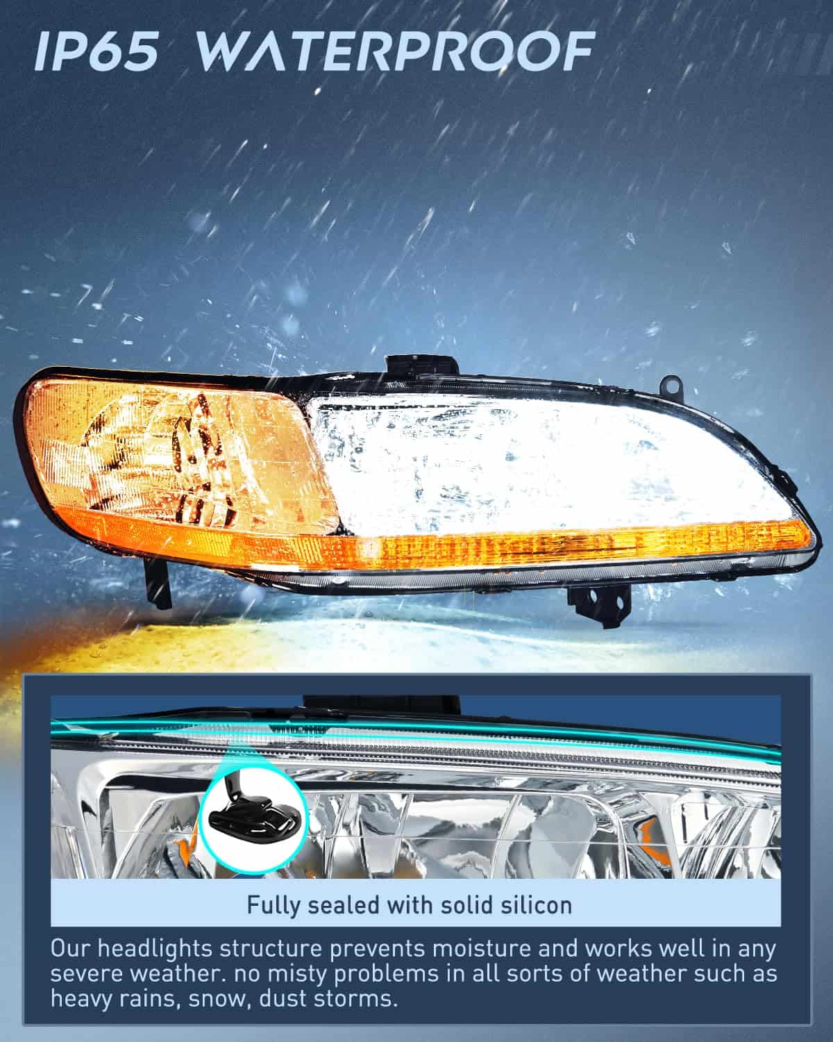 Conjunto de Faro delantero Nilight Compatible con 1998 1999 - Imagen 5