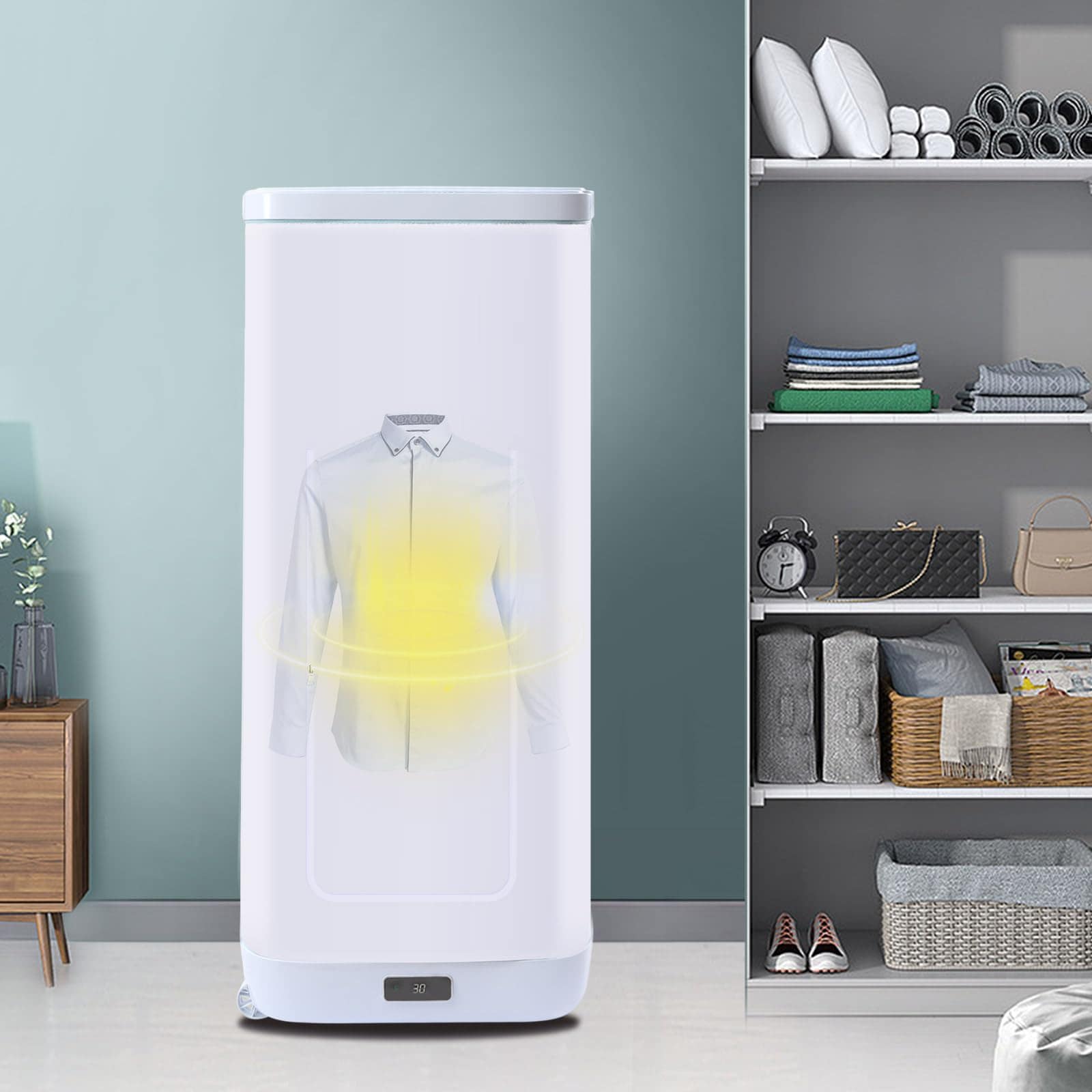 Secadora portátil rápida de 850W Cutycaty, Secadora de ropa
